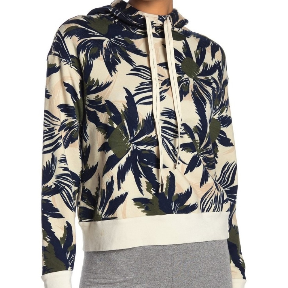 Stateside Palm Tree Print Hooded Sweatshirt